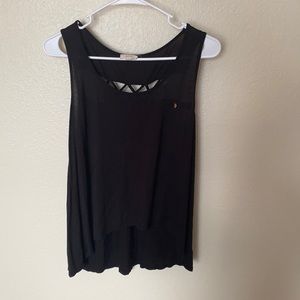 Black tank top